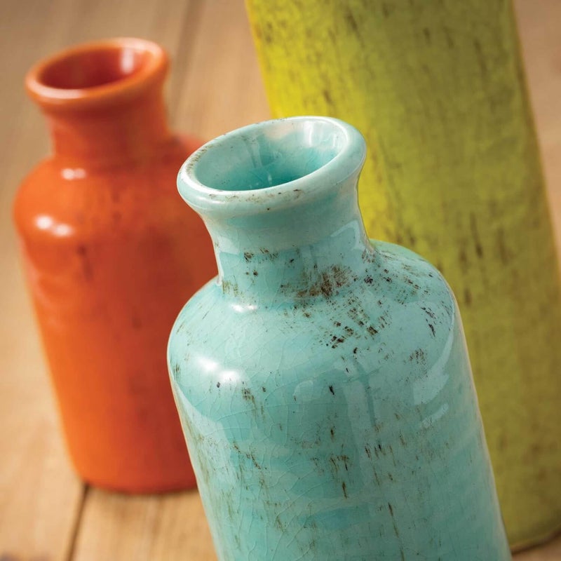 Sullivans Vase Set, Farmhouse Decor, Vases for Your Kitchen, Bedroom, Office, Living Room Bathroom, Mantle & Shelf Home Decor, Centerpiece Table Decorations (CM2334) - Image 5